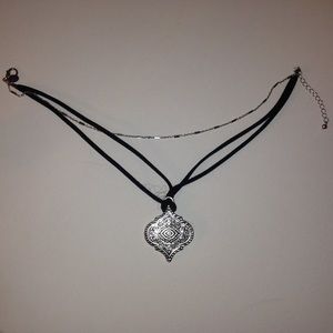 Black Chocker with metal charm